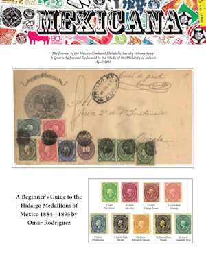 Cover of an issue of MEPSI's quarterly philatelic journal, Mexicana